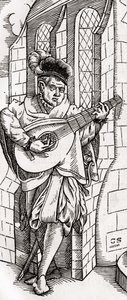 Un Troubadour, détail d